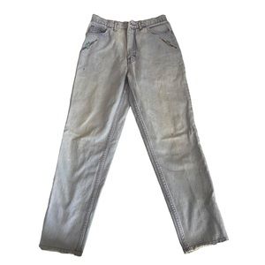 Spana vintage 90s floral embroidery High rise purple stitching  jeans boho 28